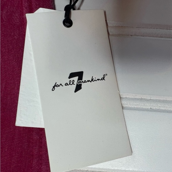 Seven 7 For All Mankind Women's Sweatshirt Cropped Ruffle Sleeve Small NEW 237 - Picture 4 of 5